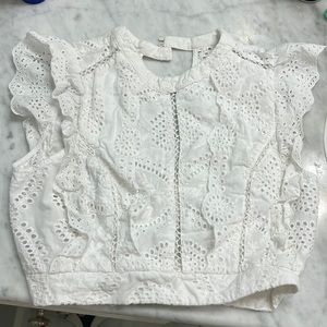 Aster the Label white cute top